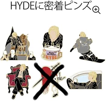 Amazon.co.jp: hyde 密着ピンズ 5種 HYDE LIVE 2023 グッズ HYDEに密着